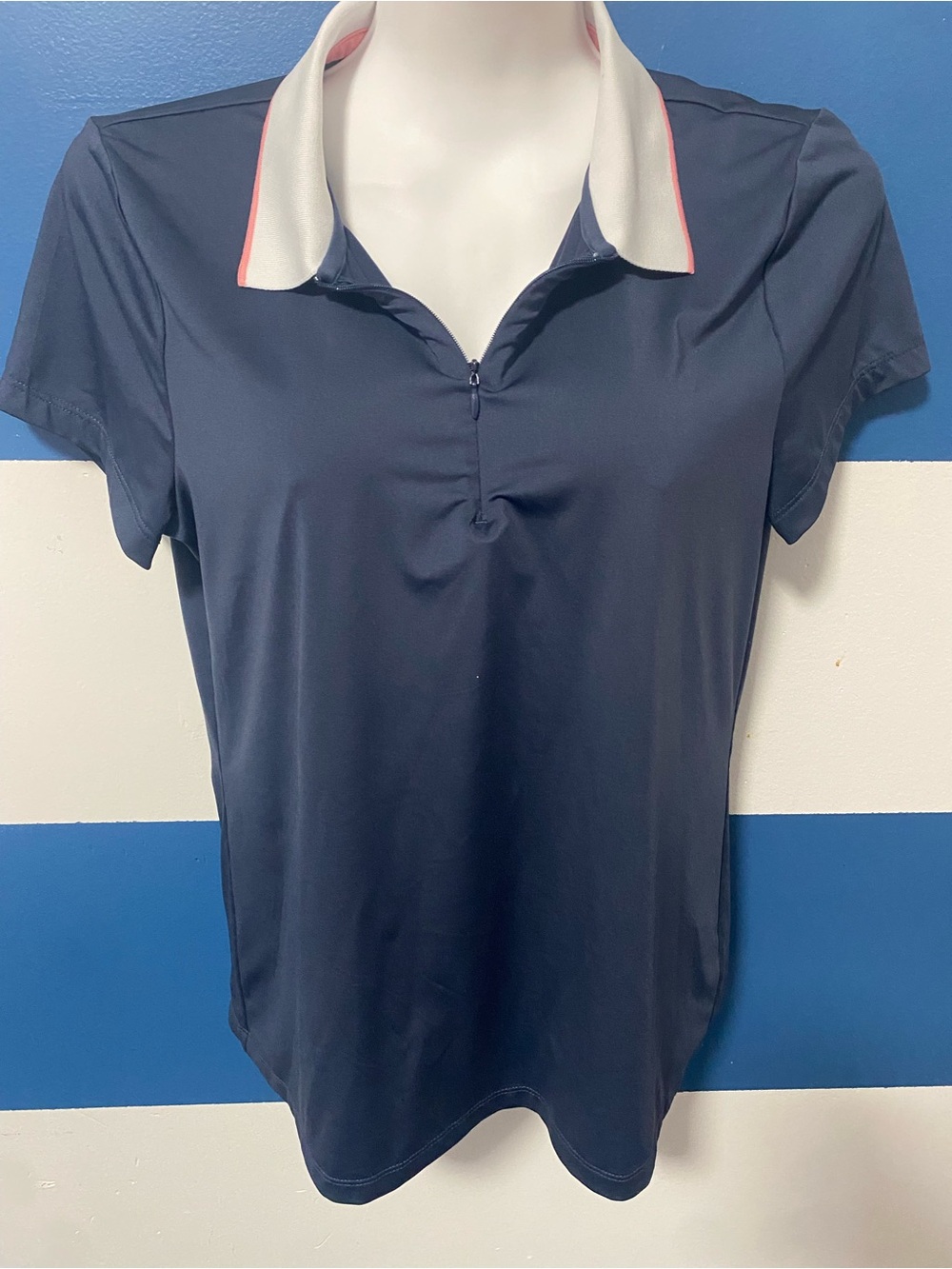 Tommy Bahama GOLF Women’s 1/4 Zip Polo Shirt Size L Performance Stretch